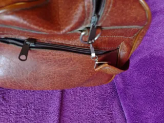 Bolso de viaje vintage piel retro