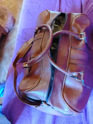 Bolso de viaje vintage piel retro