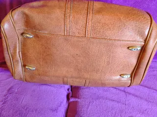 Bolso de viaje vintage piel retro