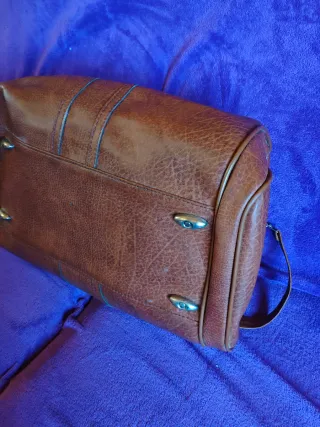 Bolso de viaje vintage piel retro