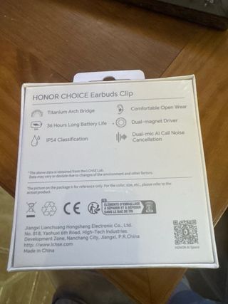 Honor Choice Earbuds Clip Negros