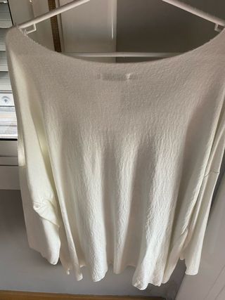 Blusa Corazón Blanca Talla Única Sin Estrenar