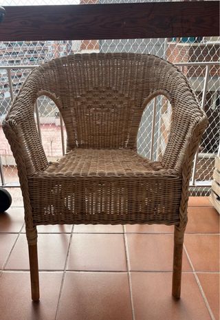 2 Poltrone in Vimini per Esterno