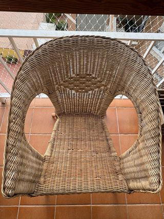 2 Poltrone in Vimini per Esterno