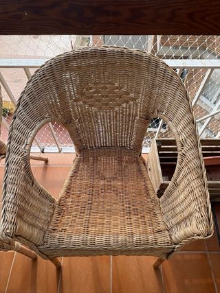 2 Poltrone in Vimini per Esterno