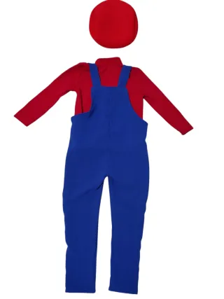 Salopette Mario  e Luigi Bros + capello+ maglietta