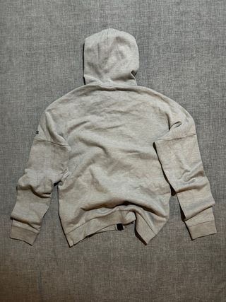 Felpa con zip e cappuccio Adidas Grigia Taglia M