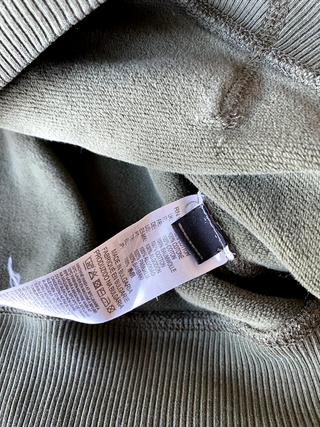 Diesel hoodie verde logo parche M hombre