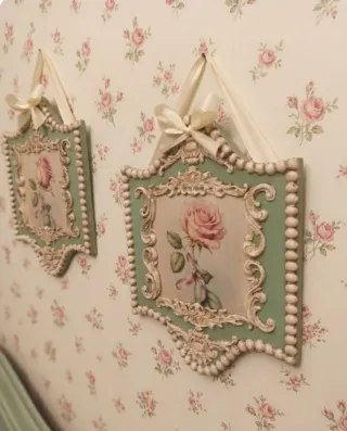 Pareja cuadros decorativos florales