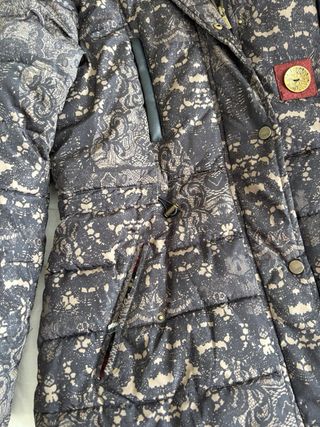 Anorak Desigual Encaje Negro Beige