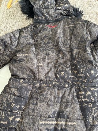 Anorak Desigual Encaje Negro Beige