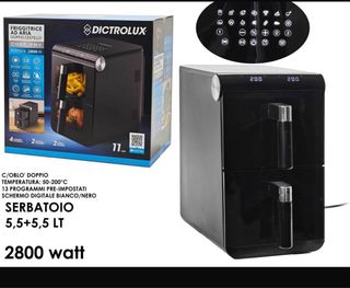 Friggitrice Aria Doppio Cestello 11L 2800W