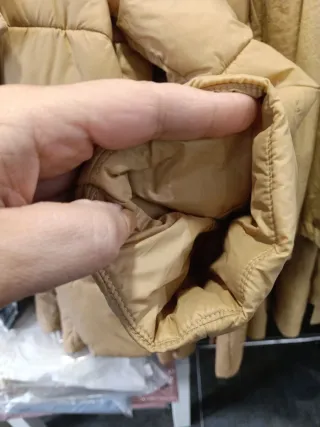 Chaqueta Heine Beige Talla 46-50 con Bufanda