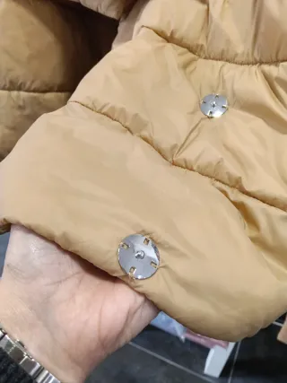 Chaqueta Heine Beige Talla 46-50 con Bufanda