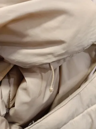 Chaqueta Heine Beige Talla 46-50 con Bufanda