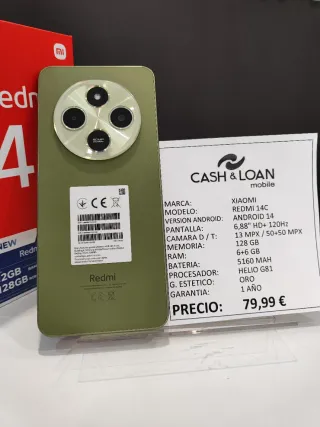 Xiaomi Redmi 14C 128GB Verde