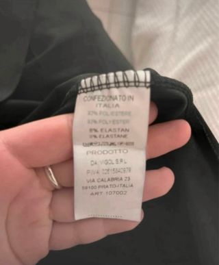 Vestido largo liso saten negro tirantes elegante S