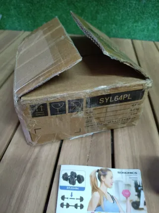 SONGMICS Juego 2 Mancuernas 2KG Morado Mate