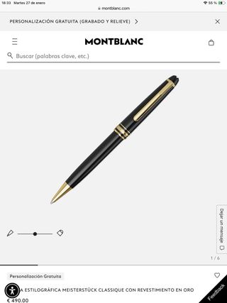 BOLIGRAFO MONTBLANC MEISTERSTUCH. BUEN ESTADO.