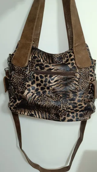 Borsa vintage y2k marrone multicolore