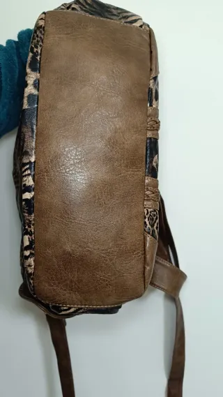 Borsa vintage y2k marrone multicolore