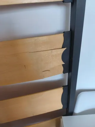 Somier y patas cama 90 x 190