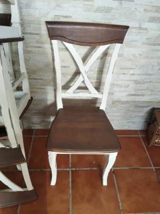 Sillas de fmadera estilo vintage (6 unidades)