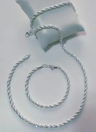 De Hombre en Plata 925 - 2 Piezas