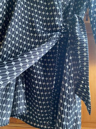 Vestido cruzado estampado Zara