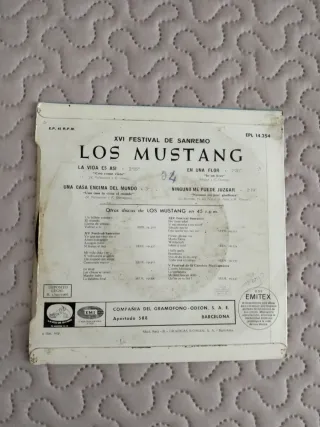 Disco Vinilo Los Mustang XVI Festival Sanremo