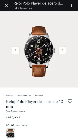Reloj Polo Ralph Lauren Edición Limitada