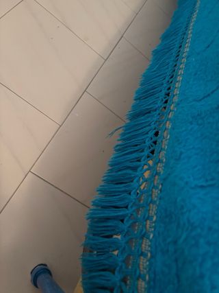 Manta azul invierno cama 90cm