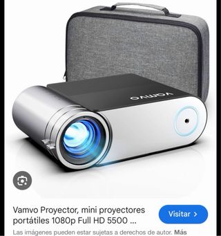 Proyector Vamvo Negro/Plateado