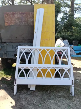 Preciosa cama 105 cm con somier y colchon