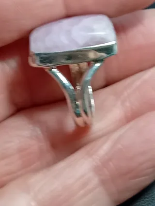 Anillo Plata de Ley Piedra kunzita