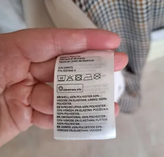 Blazer oversize a quadri Conbipel