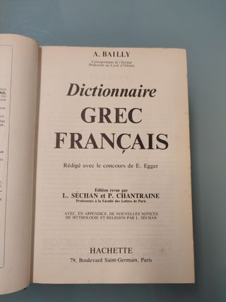 Diccionario Griego Antiguo - Francés