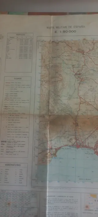 Mapa Militar España Altea 1:50.000