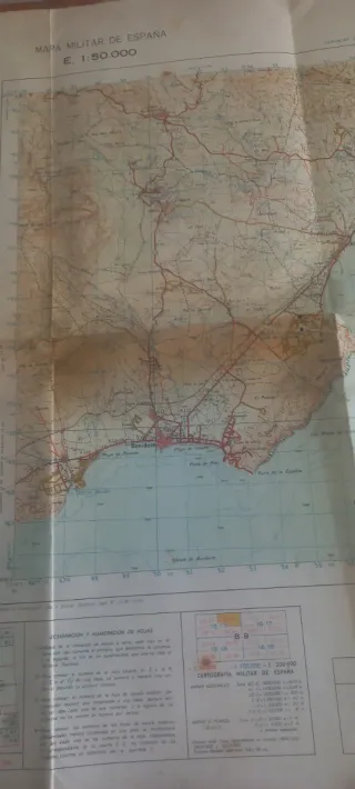 Mapa Militar España Altea 1:50.000