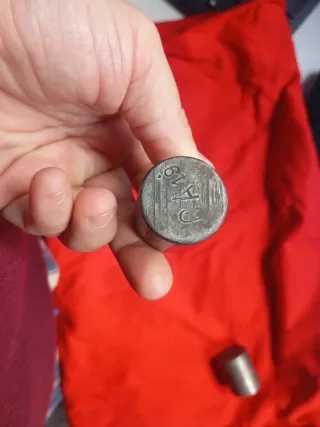 Pareja cuños troqueles acero Ases romanos Octavio