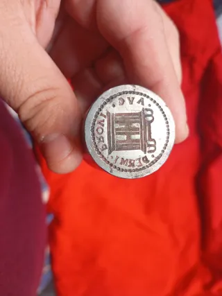 Pareja cuños troqueles acero Ases romanos Octavio