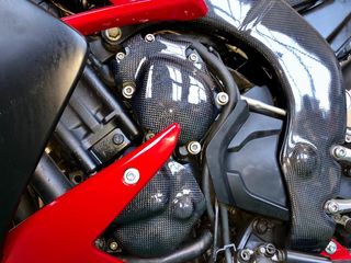 Tapas motor Yamaha carbono