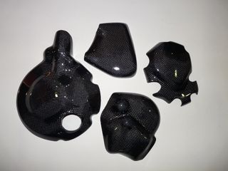 Tapas motor Yamaha carbono