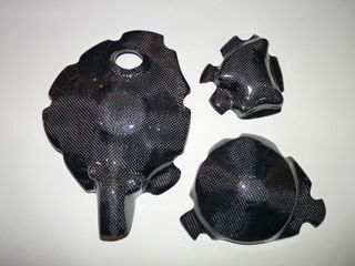 Tapas motor Yamaha carbono