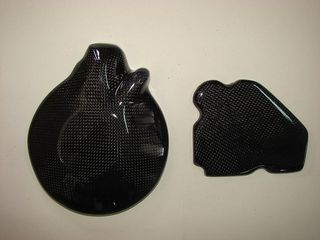 Tapas motor Yamaha carbono