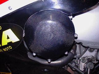 Tapas motor Yamaha carbono