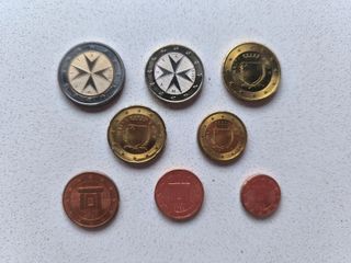 Serie basica monedas de euro - Malta - circuladas