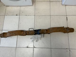 Yugo antiguo madera maciza grande