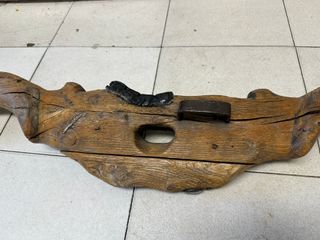 Yugo antiguo madera maciza grande