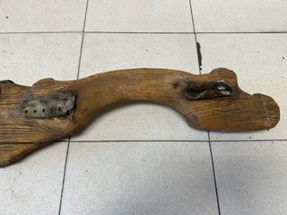 Yugo antiguo madera maciza grande